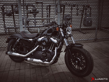 LUIMOTO (Classic) Rider Seat Covers for the HARLEY DAVIDSON IRON 1200 (2018+)