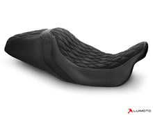 LUIMOTO (Hex-Diamond) Rider Seat Covers for the HARLEY DAVIDSON Road Glide / Street Glide (2011+)
