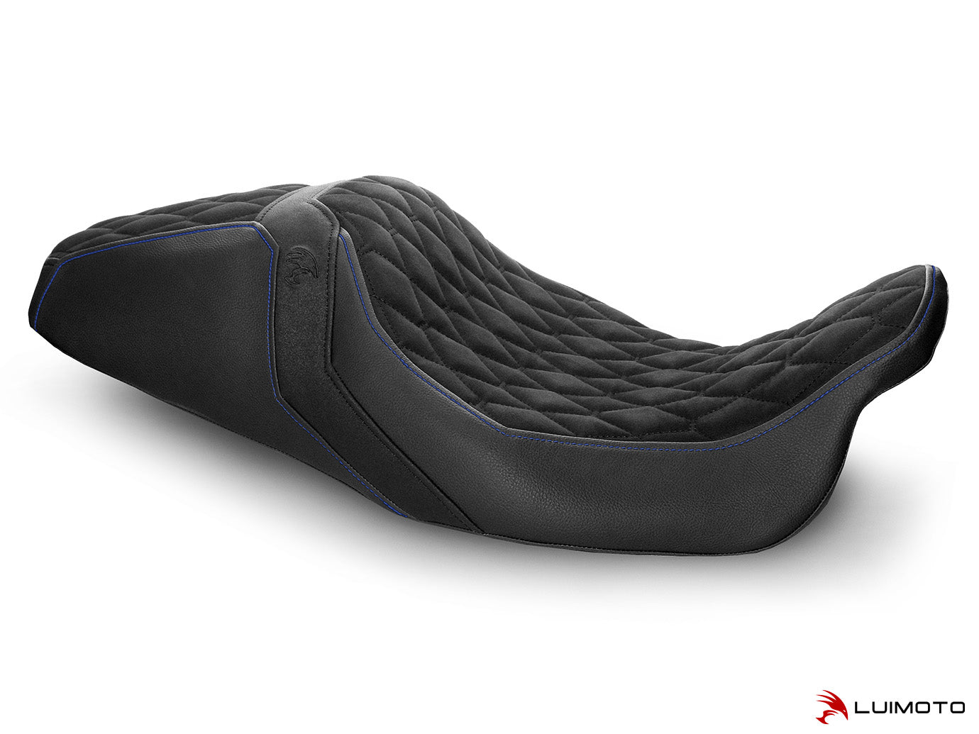 LUIMOTO (Hex-Diamond) Rider Seat Covers for the HARLEY DAVIDSON Road Glide / Street Glide (2011+)