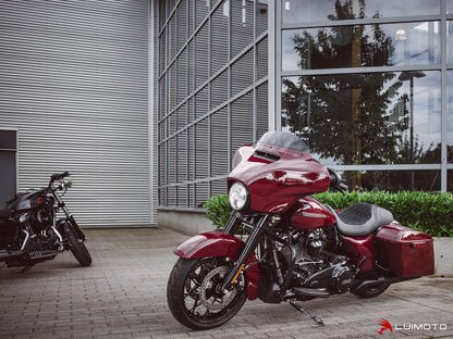 LUIMOTO (Hex-Diamond) Rider Seat Covers for the HARLEY DAVIDSON Road Glide / Street Glide (2011+)