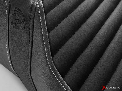 LUIMOTO (Classic) Rider Seat Covers for the HARLEY DAVIDSON Road Glide / Street Glide (2011+)