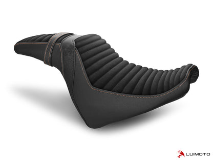 LUIMOTO (Classic) Rider Seat Covers for the HARLEY DAVIDSON Fat Bob (2018+)