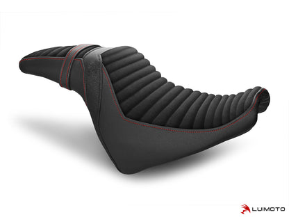 LUIMOTO (Classic) Rider Seat Covers for the HARLEY DAVIDSON Fat Bob (2018+)