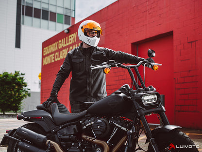 LUIMOTO (Classic) Rider Seat Covers for the HARLEY DAVIDSON Fat Bob (2018+)