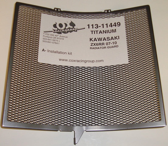 Cox Racing Radiator Guards for the Kawasaki ZX-6r (07-16)