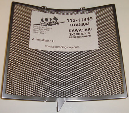 Cox Racing Radiator Guards for the Kawasaki ZX-6r (07-16)