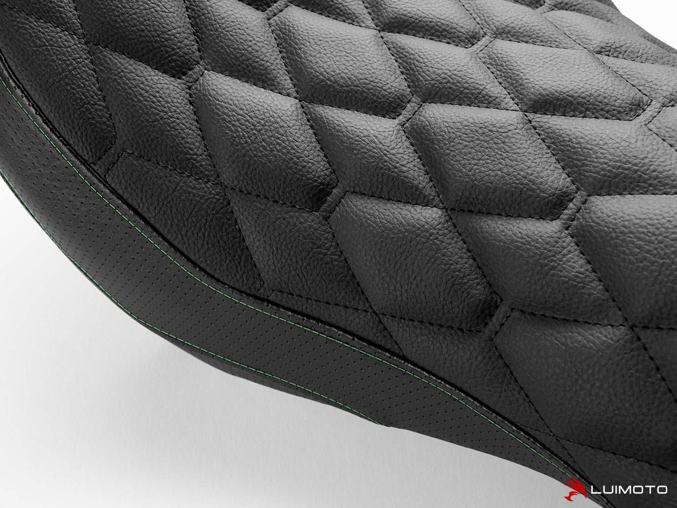 LUIMOTO (HEX-DIAMOND) Rider Seat Cover for the KAWASAKI VULCAN S (2015+)