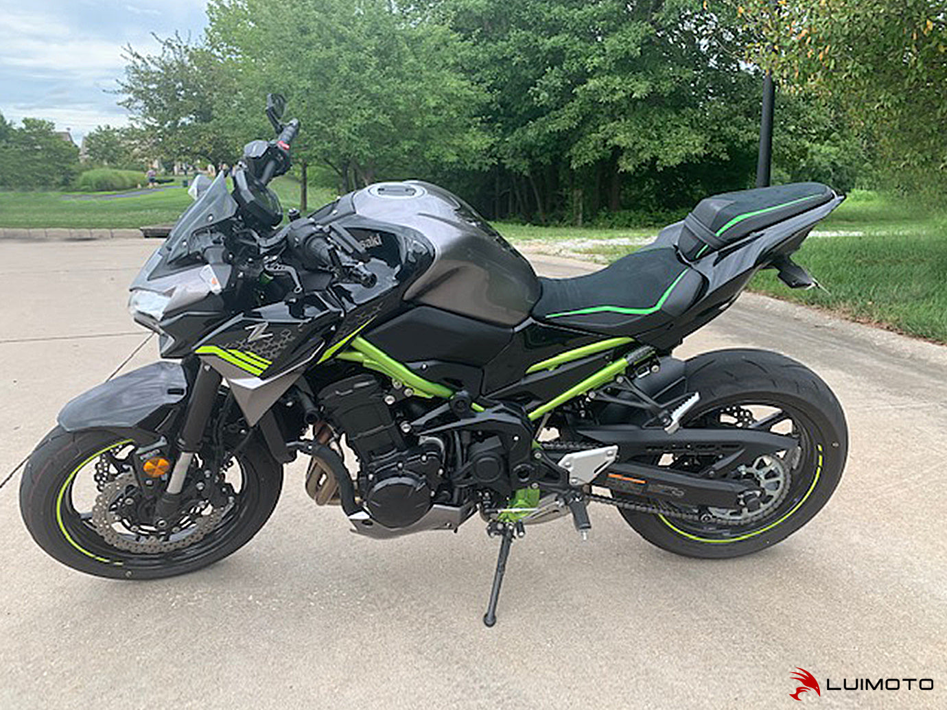 LUIMOTO (Sport) Passenger Seat Covers for the Kawasaki Z900 (2020+)