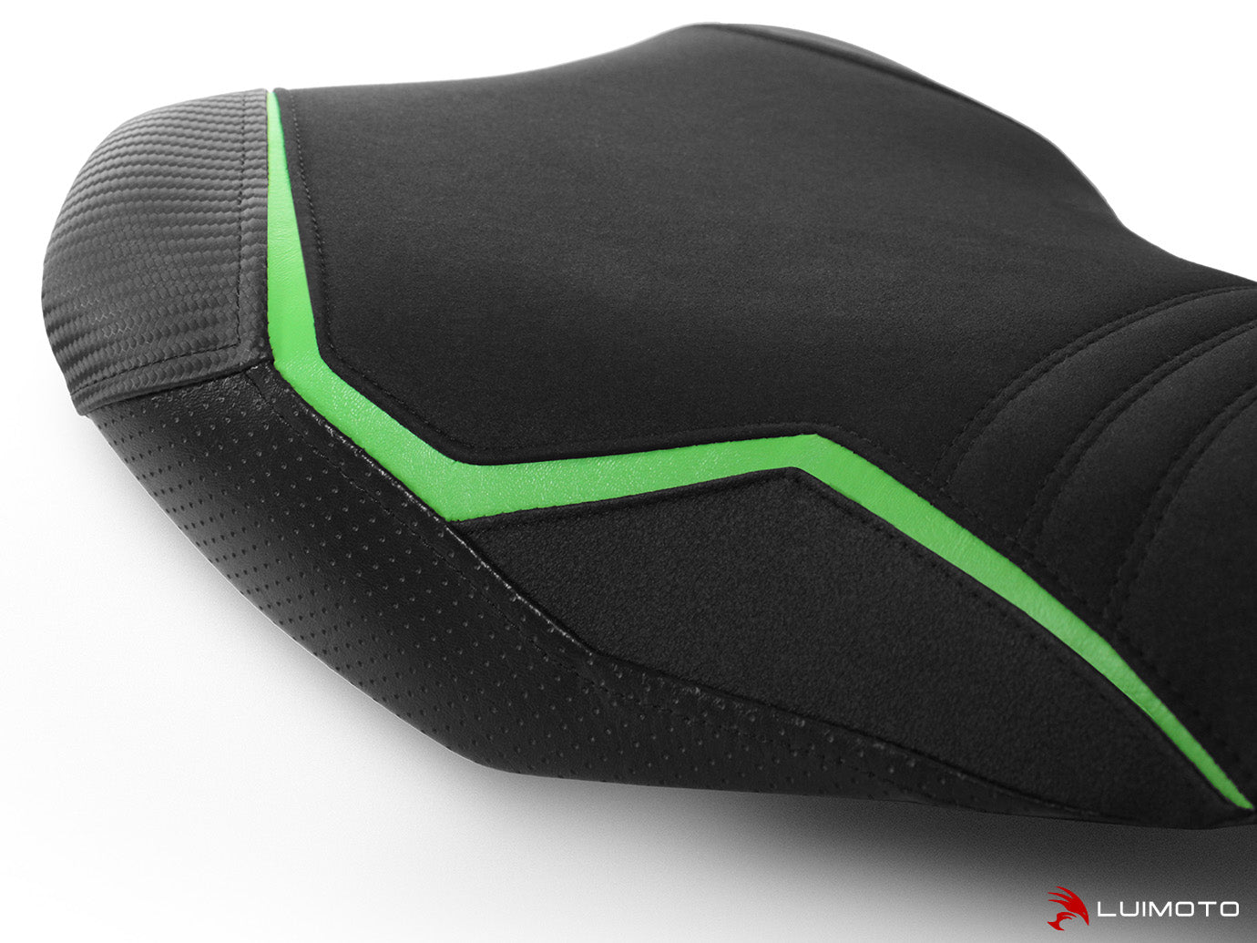 LUIMOTO (Sport) Rider Seat Covers for the Kawasaki Z900 (2020+) - OE seat for Canada / Europe and others AKA Ergo Fit Extended Reach Seat