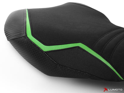 LUIMOTO (Sport) Rider Seat Covers for the Kawasaki Z900 (2020+) - OE seat for Canada / Europe and others AKA Ergo Fit Extended Reach Seat