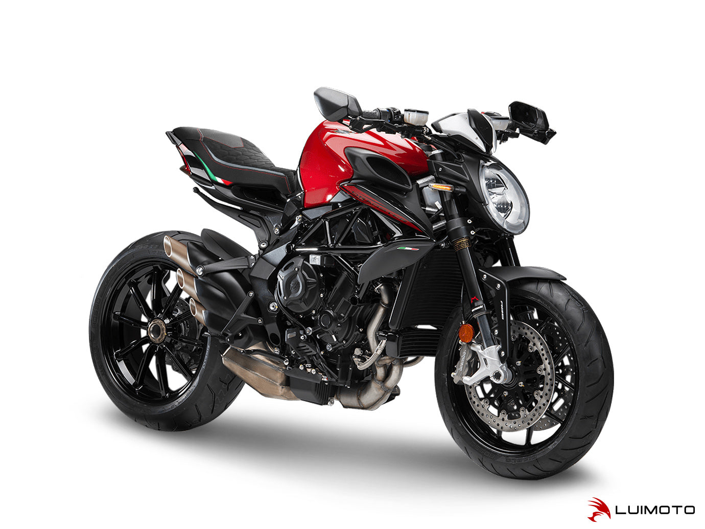LUIMOTO (HEX-R) Rider Seat Cover for the MV AGUSTA Dragster 800 (2019+)