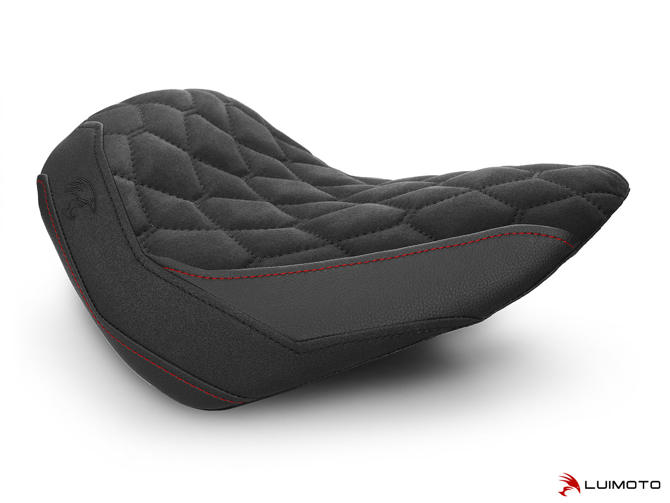LUIMOTO (Hex-Diamond) Rider Seat Cover for the HARLEY DAVIDSON STREET BOB (2018+)