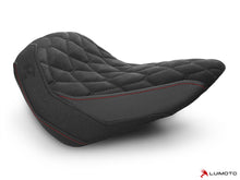 LUIMOTO (Hex-Diamond) Rider Seat Cover for the HARLEY DAVIDSON STREET BOB (2018+)