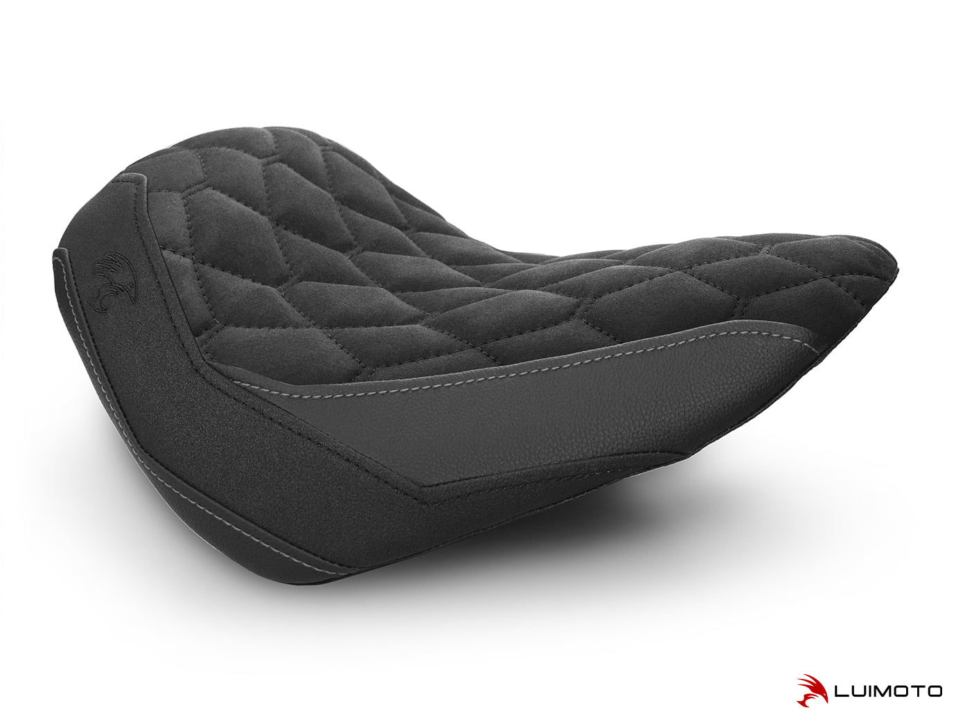LUIMOTO (Hex-Diamond) Rider Seat Cover for the HARLEY DAVIDSON STREET BOB (2018+)