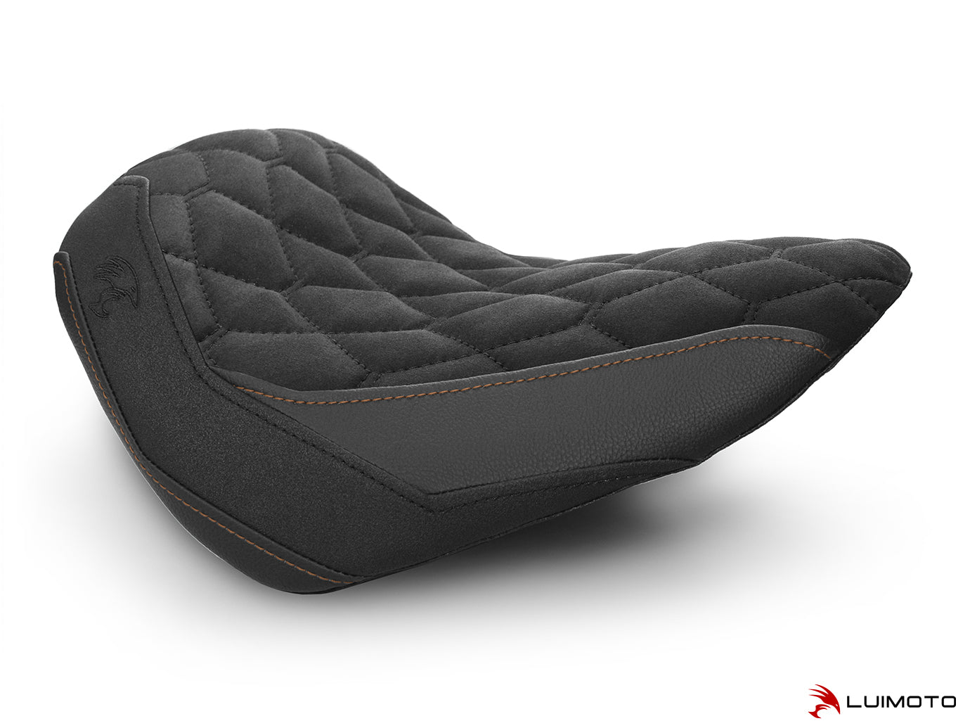 LUIMOTO (Hex-Diamond) Rider Seat Cover for the HARLEY DAVIDSON STREET BOB (2018+)