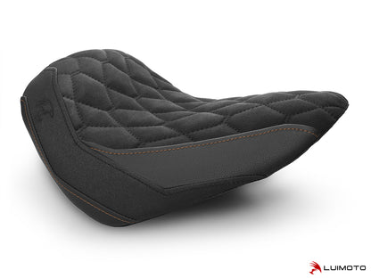 LUIMOTO (Hex-Diamond) Rider Seat Cover for the HARLEY DAVIDSON STREET BOB (2018+)