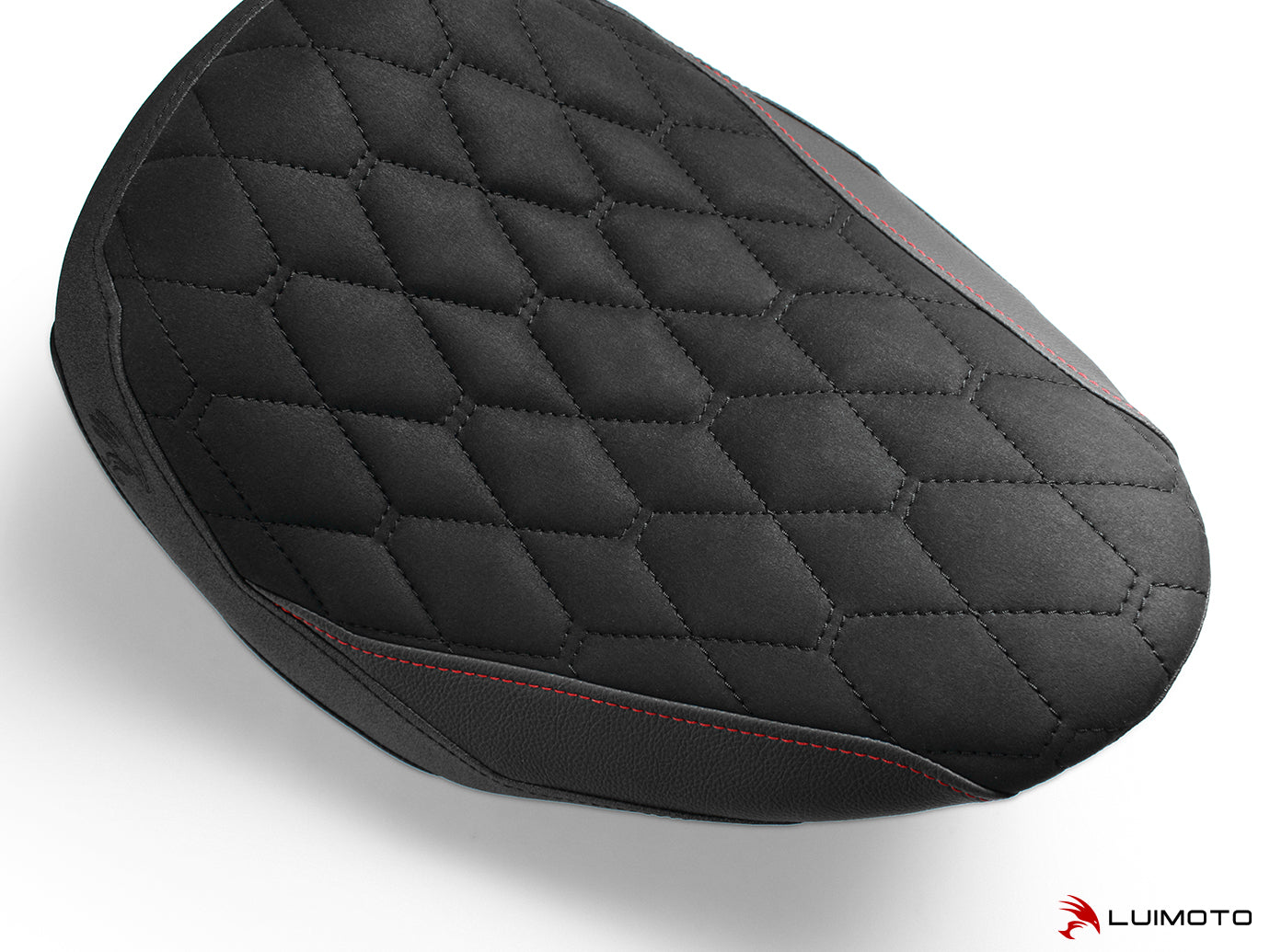 LUIMOTO (Hex-Diamond) Rider Seat Cover for the HARLEY DAVIDSON STREET BOB (2018+)