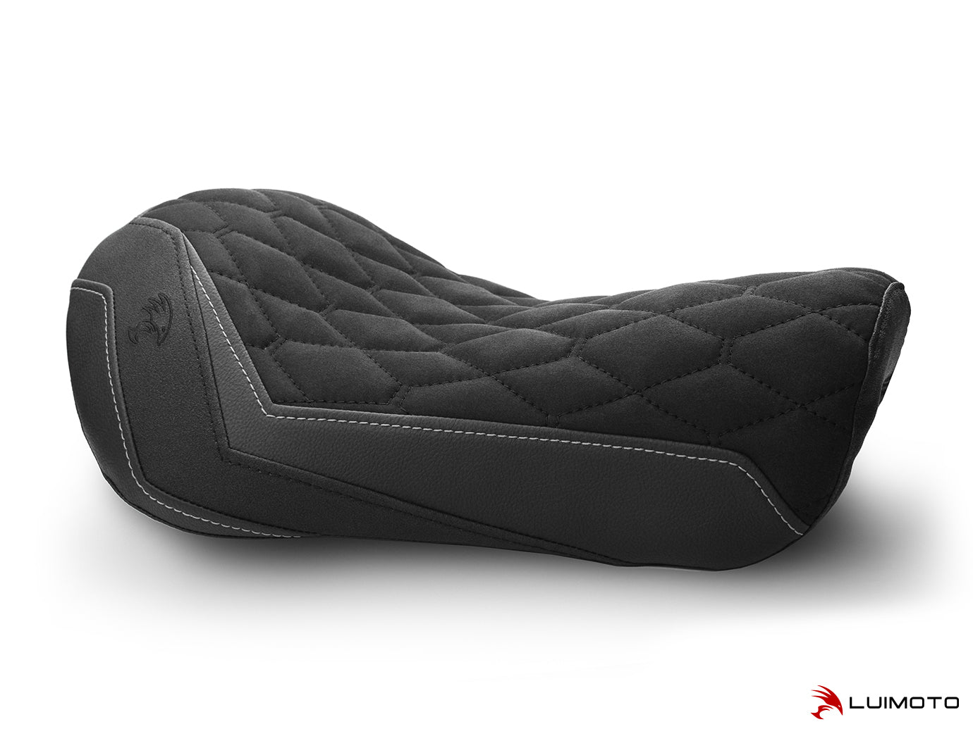 LUIMOTO (Hex-Diamond) Rider Seat Cover for the HARLEY DAVIDSON SPORTSTER IRON 883 (2016+)