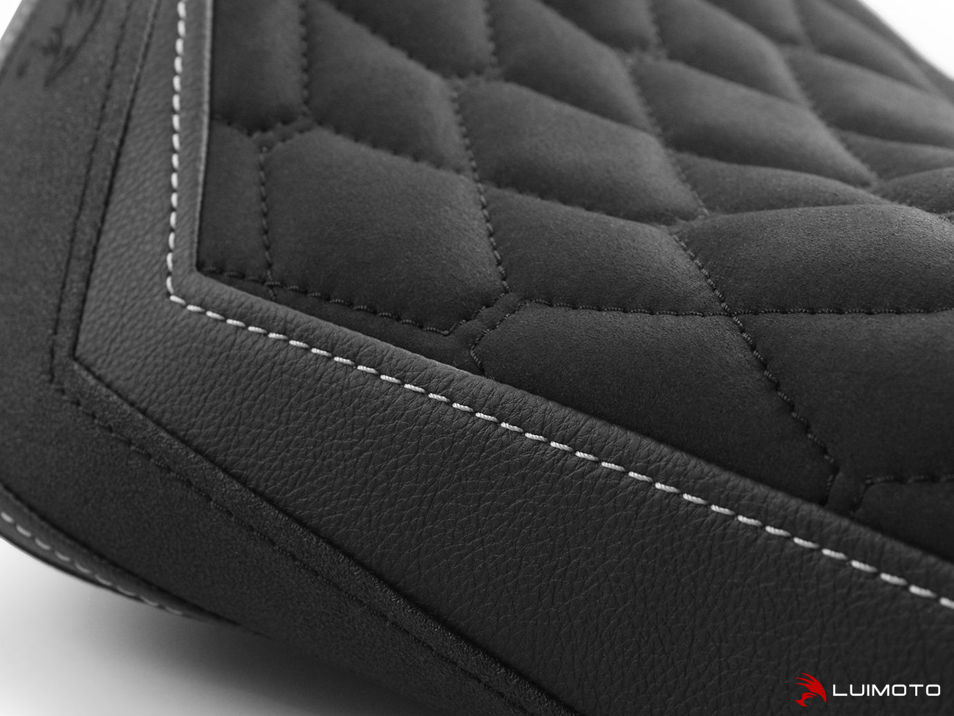 LUIMOTO (Hex-Diamond) Rider Seat Cover for the HARLEY DAVIDSON SPORTSTER IRON 883 (2016+)