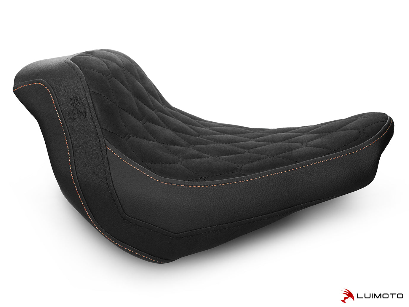 LUIMOTO (Hex-Diamond) Rider Seat Cover for the HARLEY DAVIDSON LOW RIDER S (2016+)