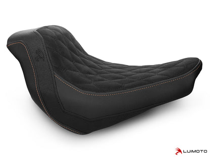 LUIMOTO (Hex-Diamond) Rider Seat Cover for the HARLEY DAVIDSON LOW RIDER S (2016+)