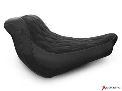 LUIMOTO (Hex-Diamond) Rider Seat Cover for the HARLEY DAVIDSON LOW RIDER S (2016+)