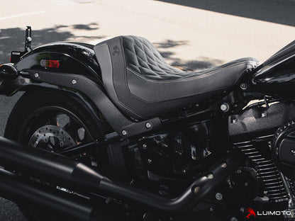 LUIMOTO (Hex-Diamond) Rider Seat Cover for the HARLEY DAVIDSON LOW RIDER S (2016+)