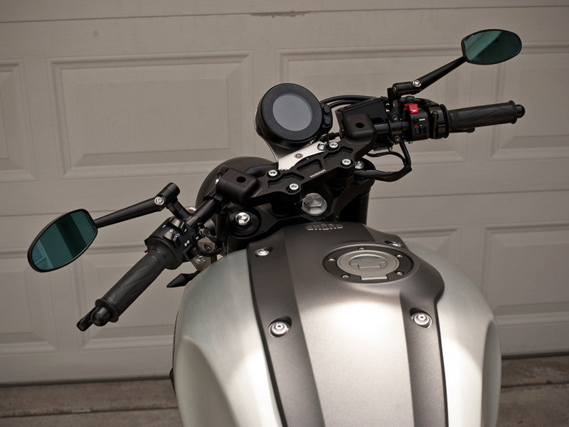 WOODCRAFT Yamaha FZ-09 (MT09) (14-17) / XSR900 (16-21) Clipon Riser Adapter Plate Kit W/ Bars