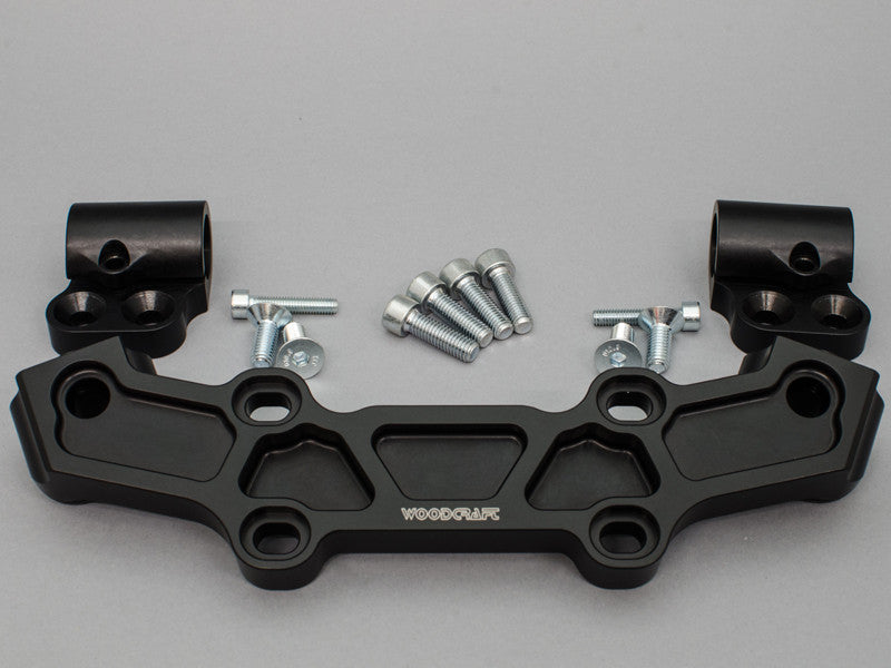 WOODCRAFT Yamaha FZ-10 (MT10) 2016+ Clipon Riser Adapter Plate Kit W/ Bars