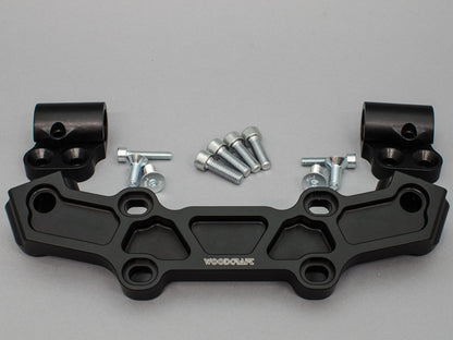 WOODCRAFT Yamaha FZ-10 (MT10) 2016+ Clipon Riser Adapter Plate Kit W/ Bars