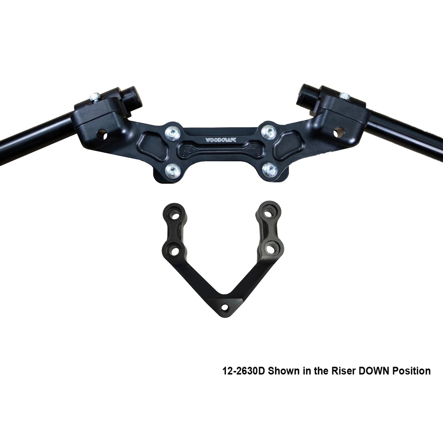 Woodcraft Ducati Monster 1200R (16-19) Clipon Riser Adapter Plate With Bars