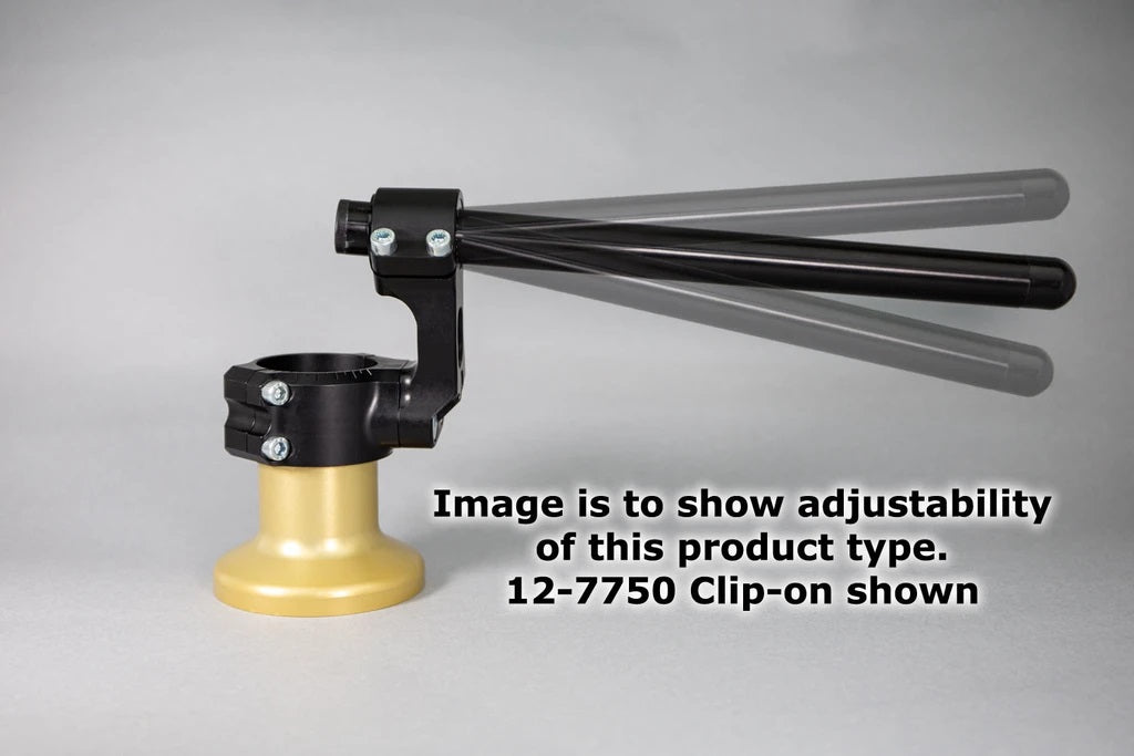 Woodcraft 35MM Rise Side Mount Adjustable Clip-ons for 2009+ Kawasaki ZX-6R / 636