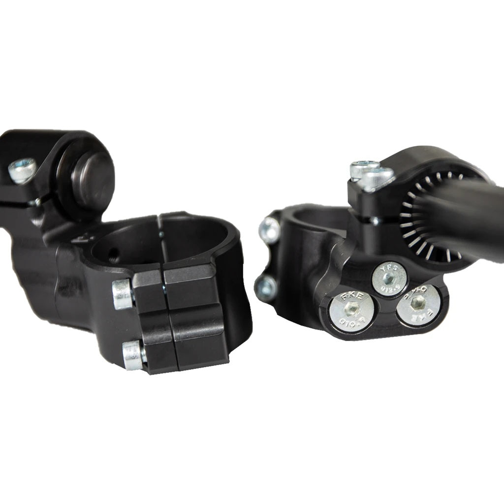 Woodcraft 35MM Rise Side Mount Adjustable Clip-ons for 2009+ Kawasaki ZX-6R / 636