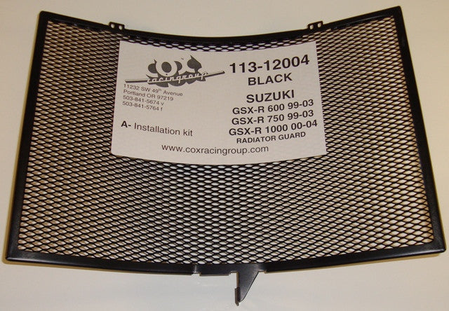 Cox Racing Radiator Guards for the Suzuki GSX-R 600  GSX-R 750 and GSX-R 1000 (99-03)