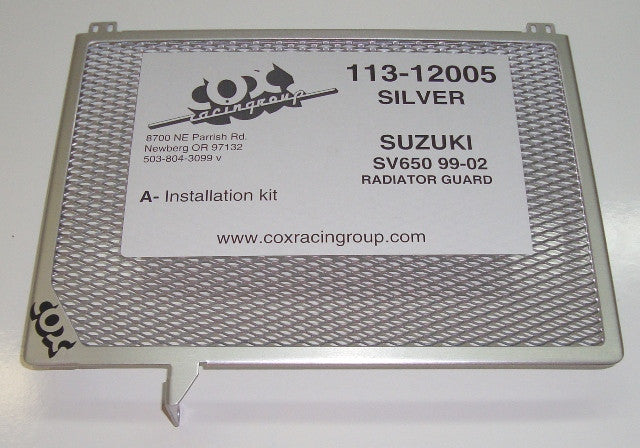 Cox Racing Radiator Guards for the Suzuki SV650 (99-02)