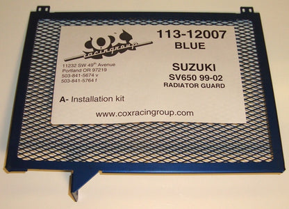 Cox Racing Radiator Guards for the Suzuki SV650 (99-02)
