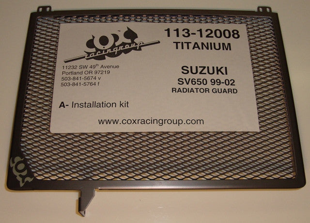 Cox Racing Radiator Guards for the Suzuki SV650 (99-02)