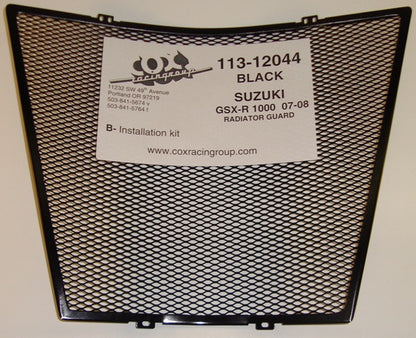 Cox Racing Radiator Guards for the Suzuki GSX-R 1000 (07-08) - type 1