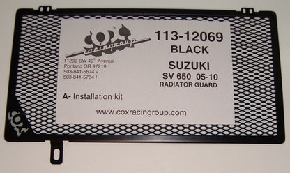 Cox Racing Radiator Guards for the Suzuki SV650 (05-10)