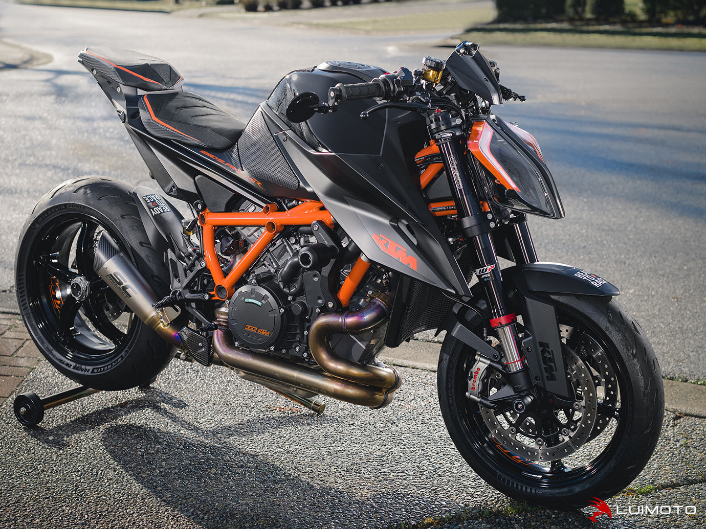 LUIMOTO (R-Cafe) Passenger Seat Covers for the KTM 1290 Super Duke R (2020+)