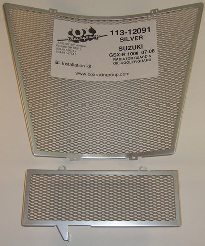 Cox Racing Radiator Guards for the Suzuki GSX-R 1000 (07-08) - type 2