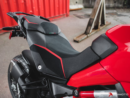 LUIMOTO VELOCE Passenger Seat Cover for DUCATI MULTISTRADA 950 / S (2017+)