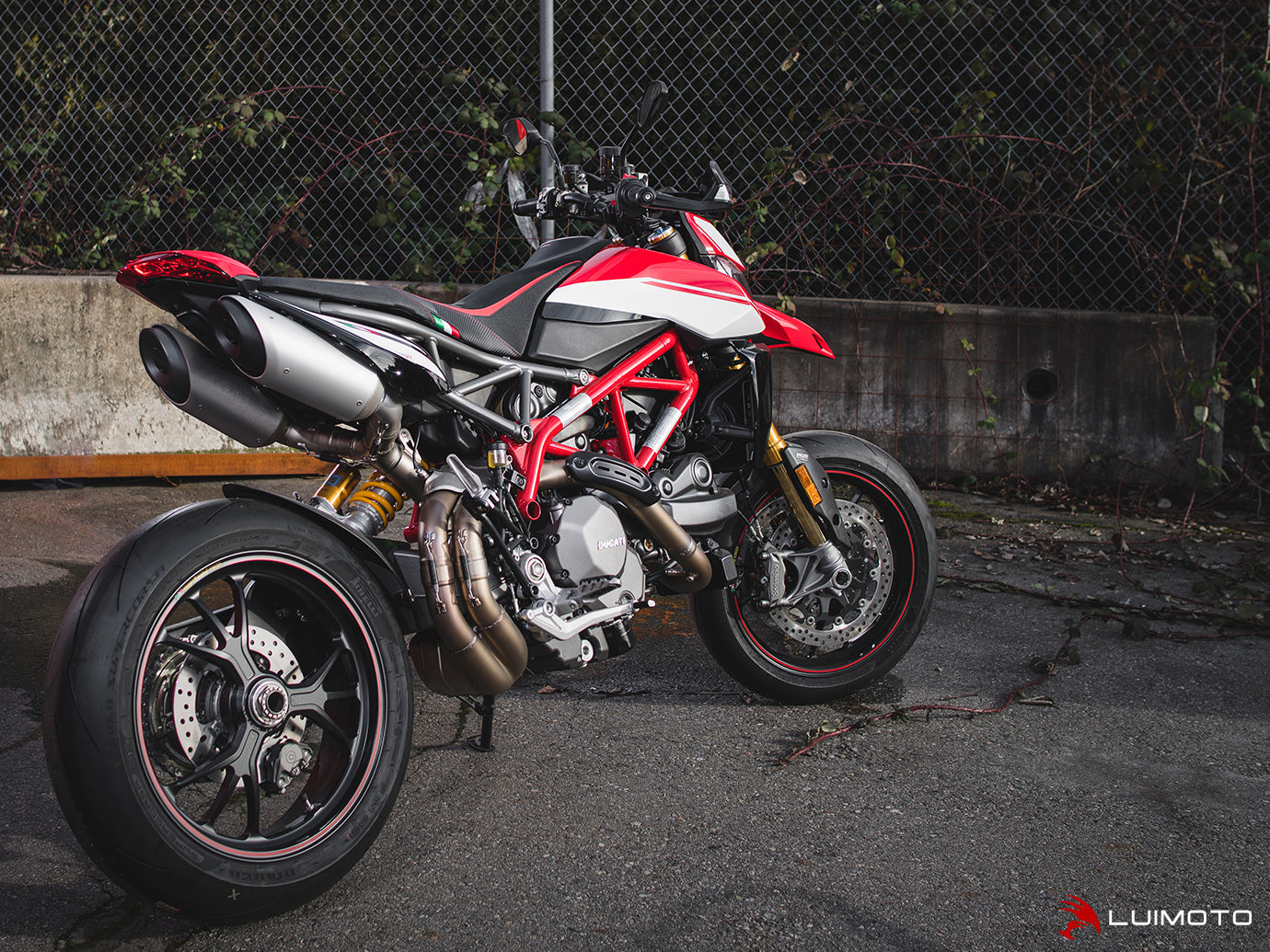 LUIMOTO Veloce Rider Seat Cover for the DUCATI HYPERMOTARD 950 SP / RVE (2019+) (Fits OE RACE SEAT)
