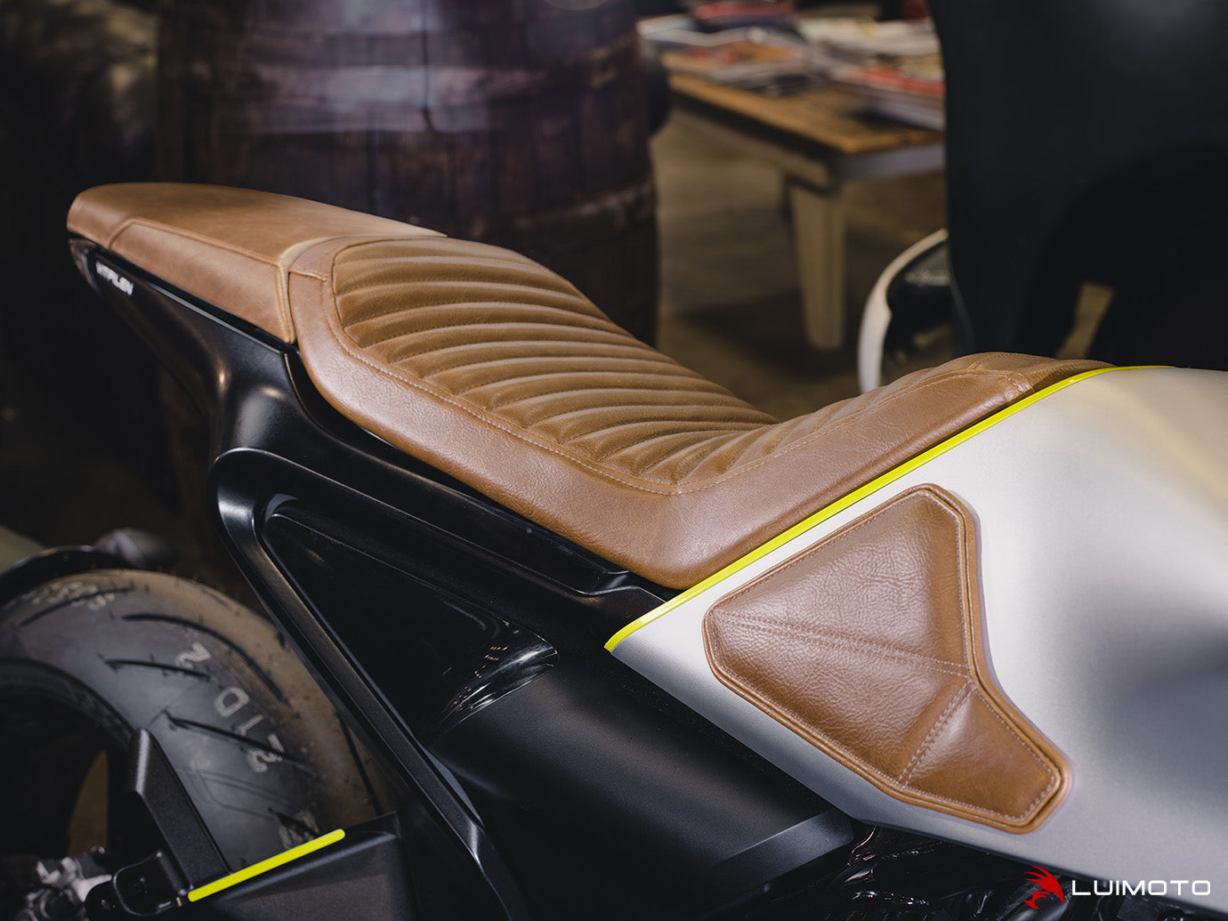 LUIMOTO (Vintage Classic) Rider Seat Cover for the HUSQVARNA VITPILEN / SVARTPILEN 701