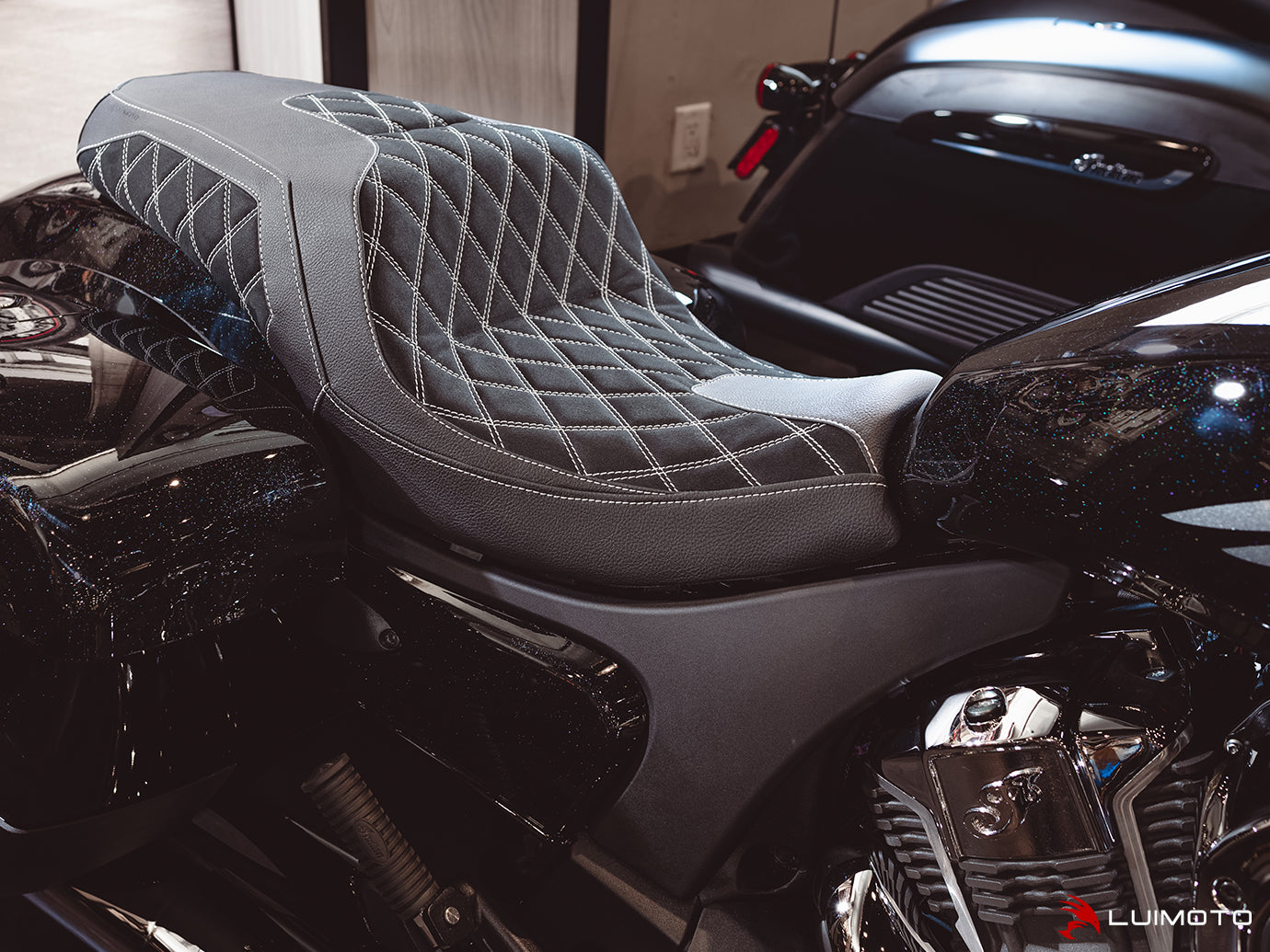 LUIMOTO (Diamond II) Seat Covers for the INDIAN CHALLENGER (2020+)
