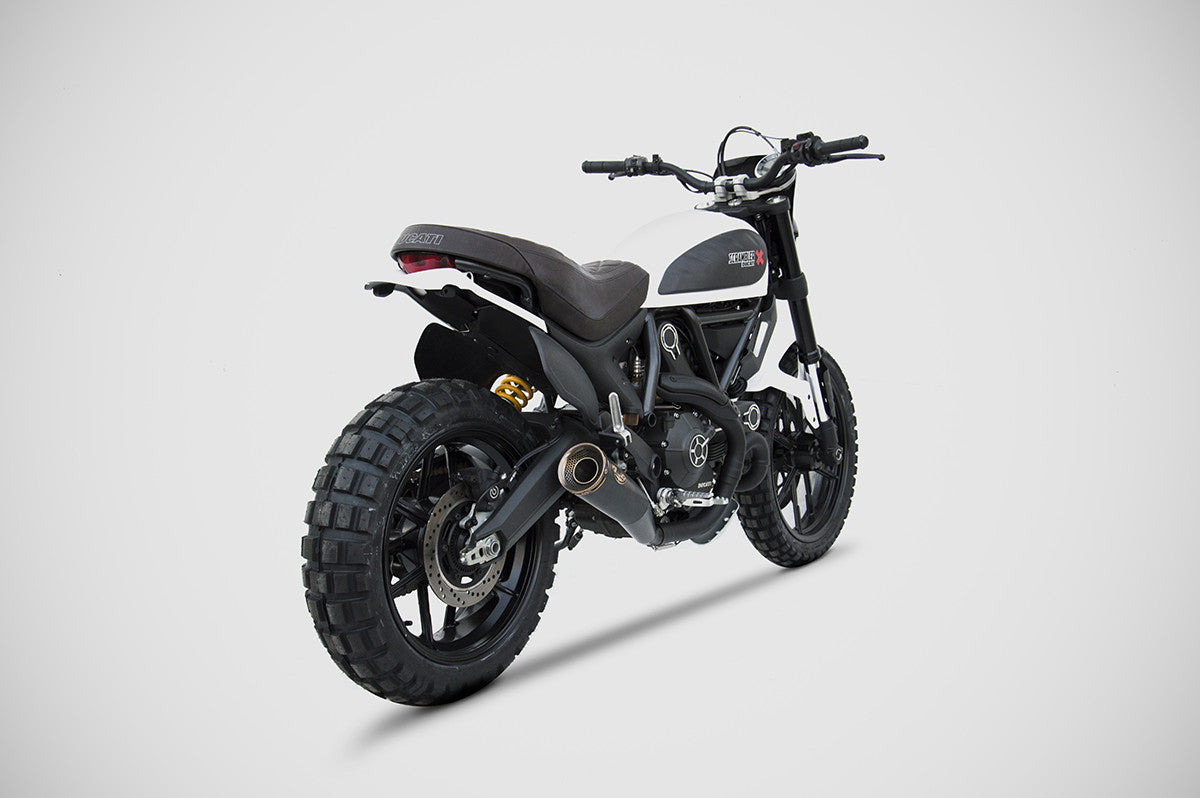ZARD ZUMA Slip-on Exhaust for Ducati Scrambler (21-22)