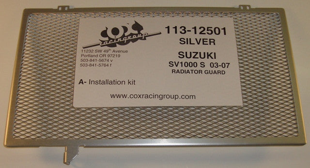 Cox Racing Radiator Guards for the Suzuki SV 1000 (03-07)