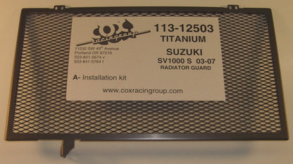 Cox Racing Radiator Guards for the Suzuki SV 1000 (03-07)