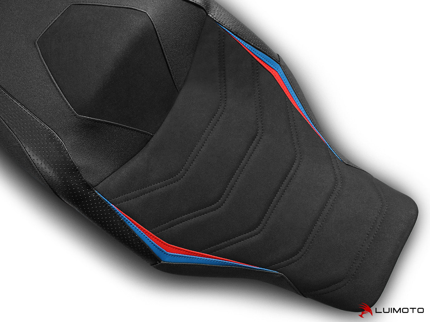 LUIMOTO Technik Rider Seat Cover for the BMW S1000XR (2020+) - for M Sport Seat