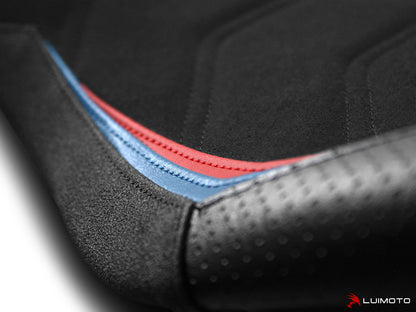 LUIMOTO Technik Rider Seat Cover for the BMW S1000XR (2020+) - for M Sport Seat